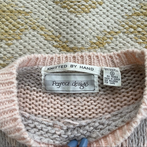 Vintage crewneck Print knitted sweater - Picture 3 of 4